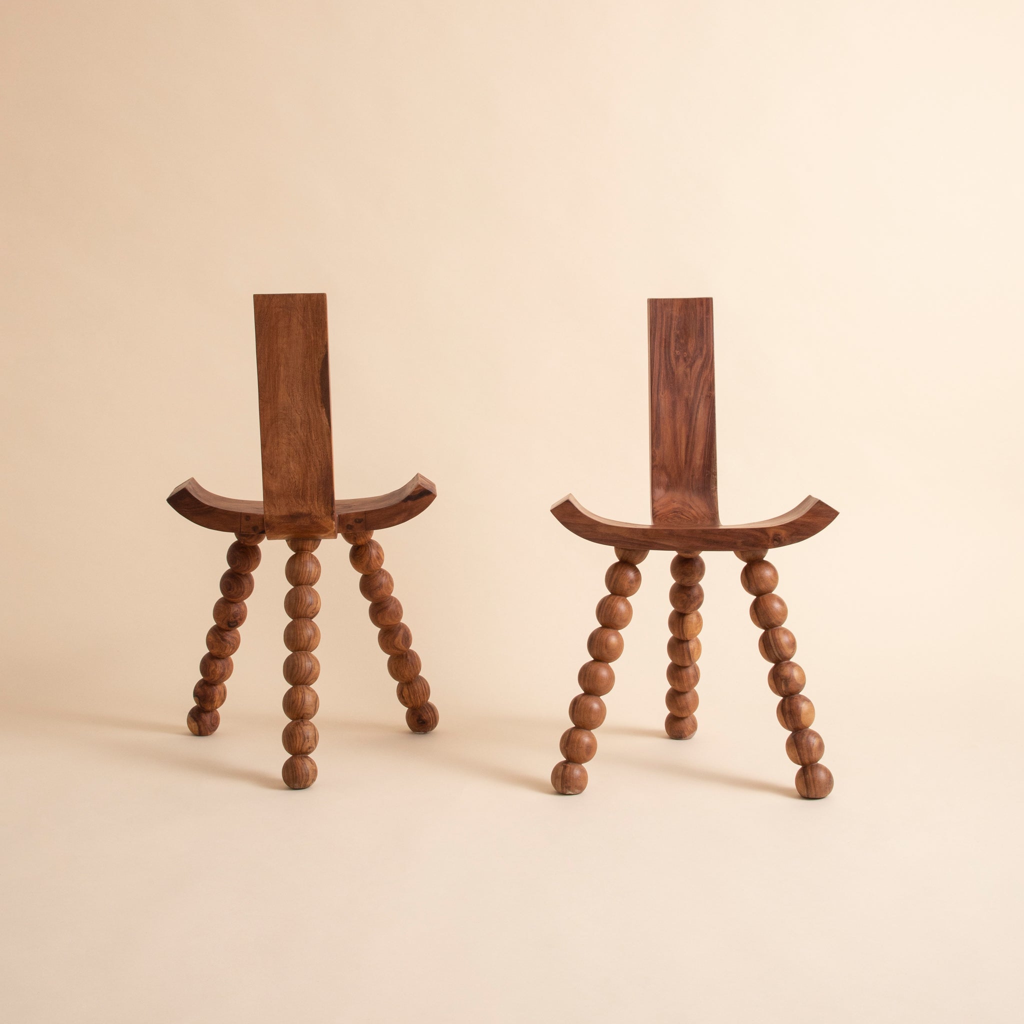Ball Tripod Dining Chairs - Set of 2