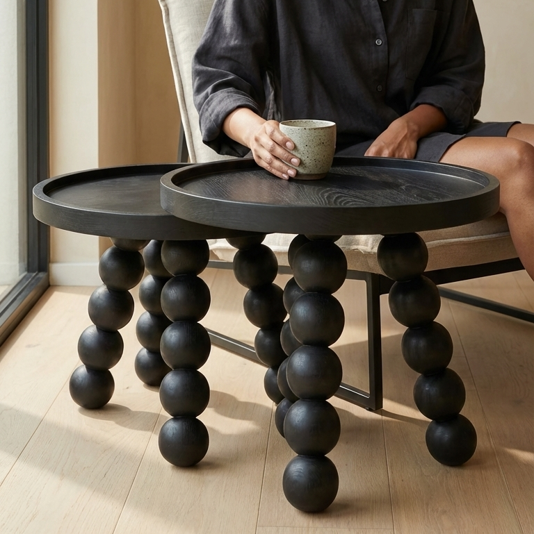 Stringing Table Ball String Tables - Set of 2 – Objectry