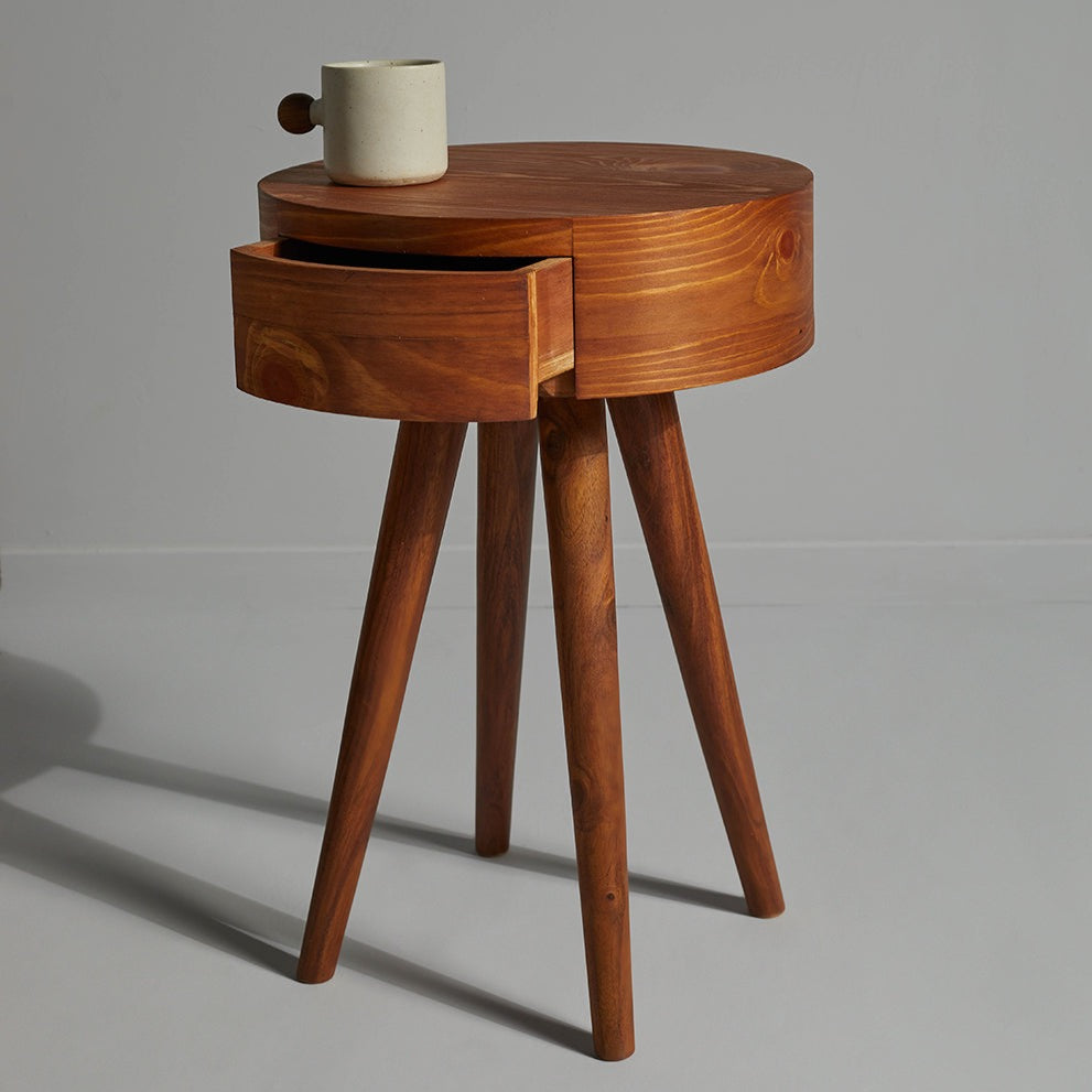 Cylinder End Table