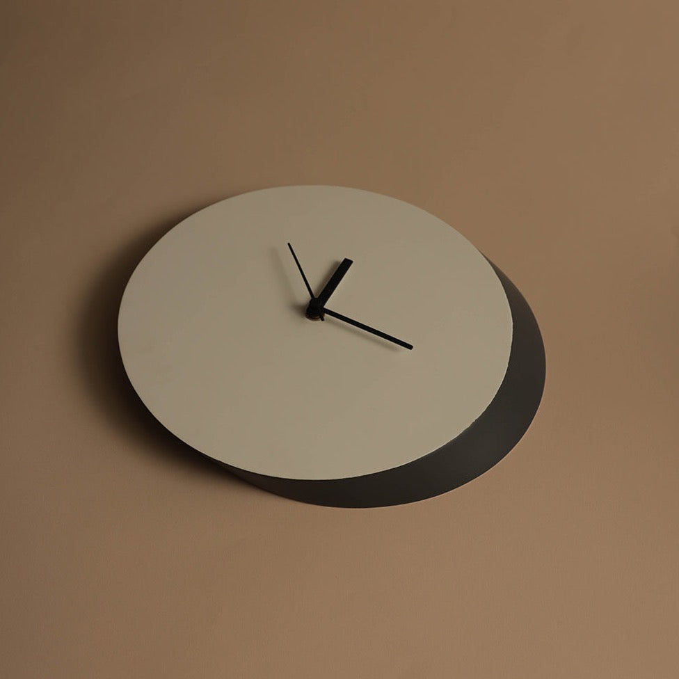 Shadow Clock (White & Gray)